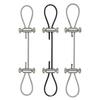 Adjustable Steel Wire Rope Lock for Hanging Lamps - Fastener Accessories and Buckles