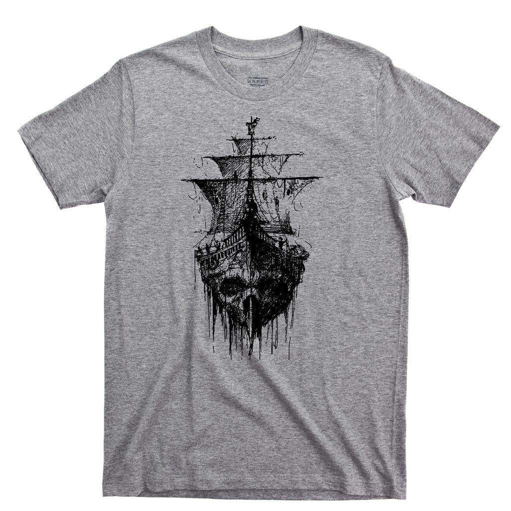 Pirate Life T Shirt Tattoo Buccaneer Booty Treasure Eye Patch Sail Ocean Sea Tee