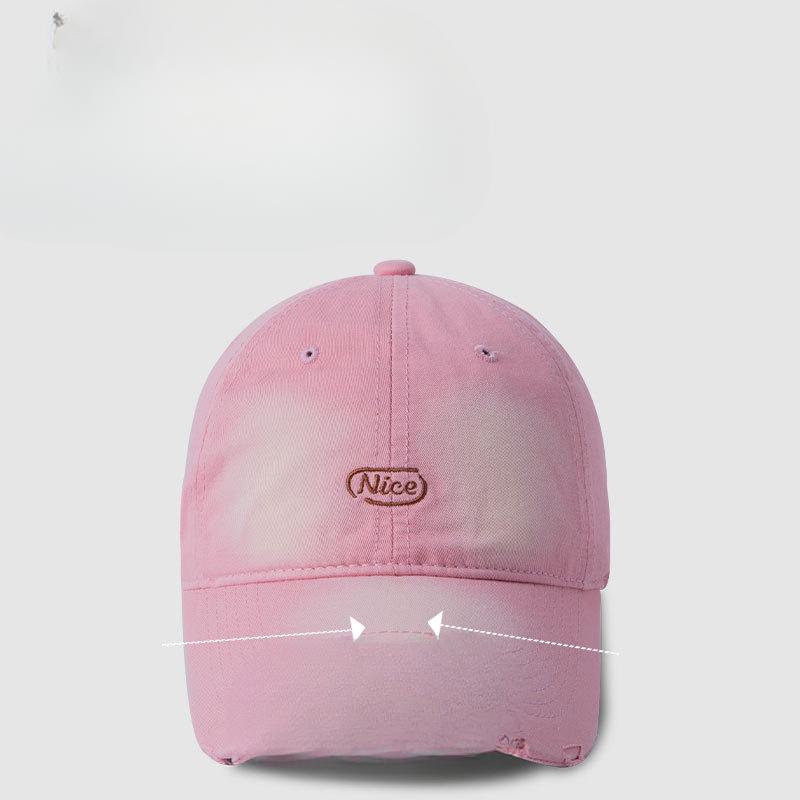 Korean Version of Simple Letter Embroidered Baseball Cap for Men and Women Spring and Summer Casual Versatile Sun Hat Couple Baseball Hat
