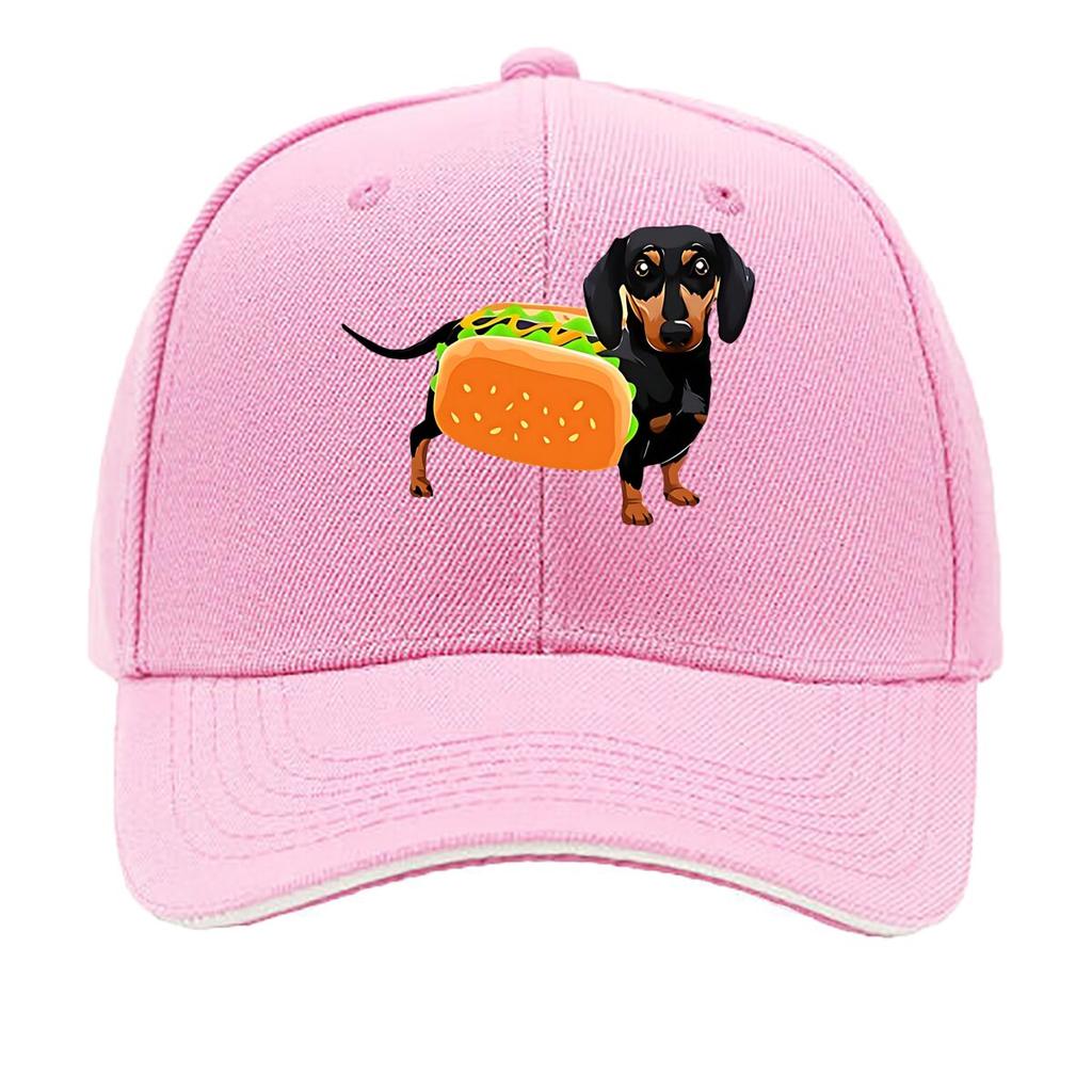 Hot Dog Shaped Dog Fabric Party Costume Hip Hop Hat Fashion Outdoor Sports Sandwich Baseball Cap