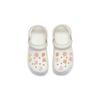 Crocs Classic Platform Clog 811 Manufacturing, Spring Sakura Imprint Clogs Women's White Pink 206750-100(Team80-)