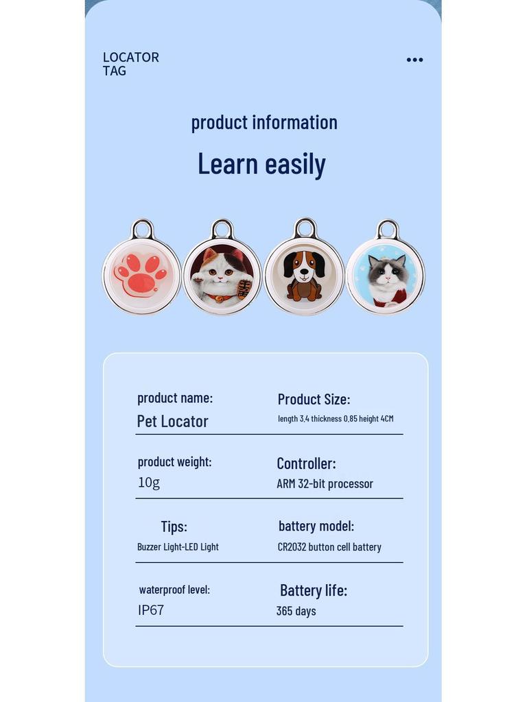 Universal Waterproof GPS Tracker Collar for Pets, Kids, and Seniors