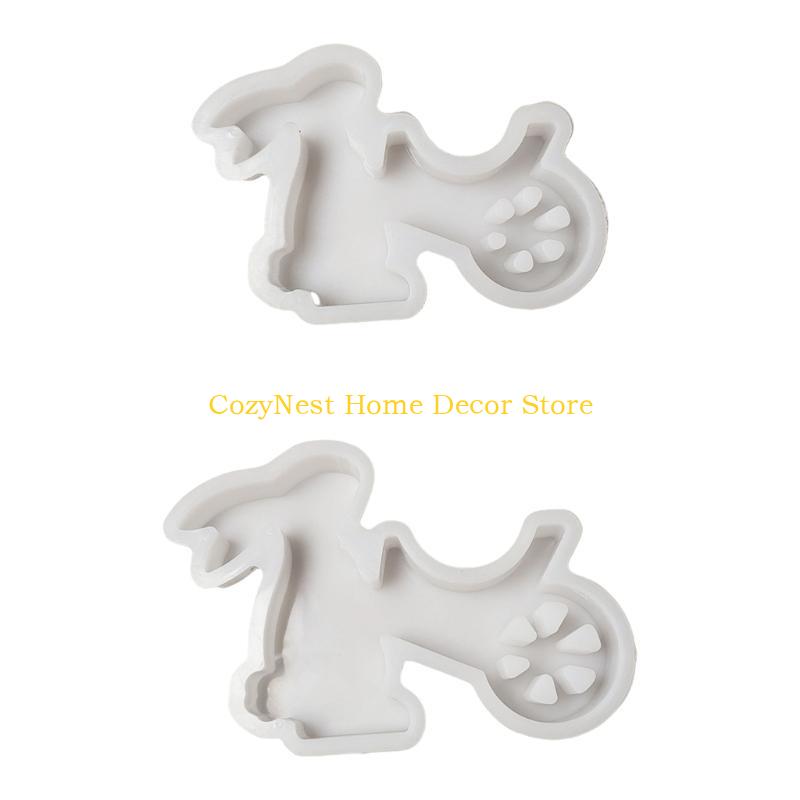 92MF Rabbits Silicone Molds for Candle Soap Making Epoxy Resin Molds