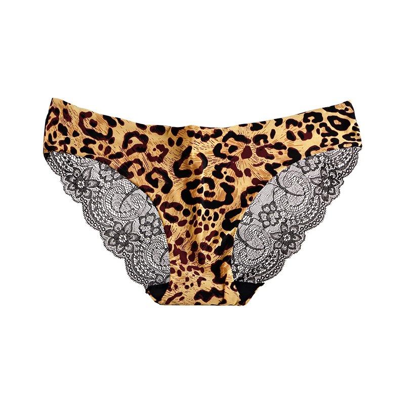 

Удобное хлопковое бесшовное дышащее нижнее белье из ледяного шелка для женщин, сексуальные кружевные стринги для женщин, треугольные трусики с низкой талией XXL