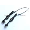 3-Core 0.75 Sq Mm ISI Indian 6A/10A Clover-Leaf Power Cord with Three-Pin Plug