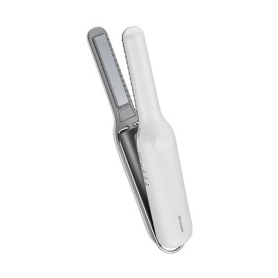 Prostownica do włosów Sharp Power Mobile bezprzewodowa IB-S510B-W Szerokość 12 mm Bateria o dużej pojemności Kompatybilna z USB Typ-C Lśniąca biel