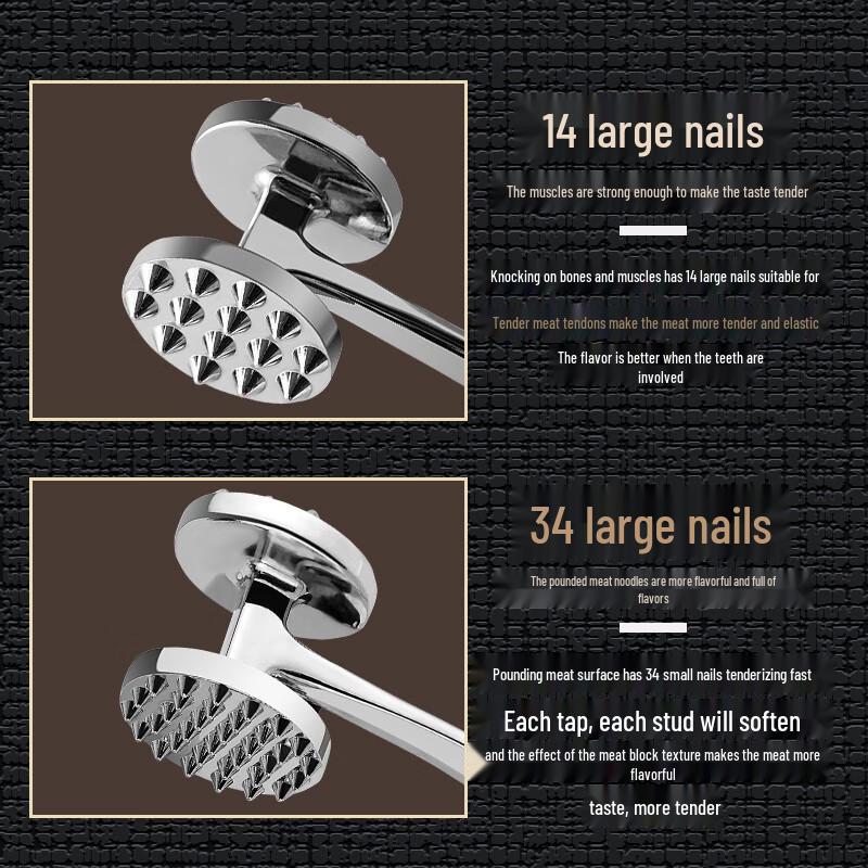 Double-Sided Meat Tenderizer Hammer