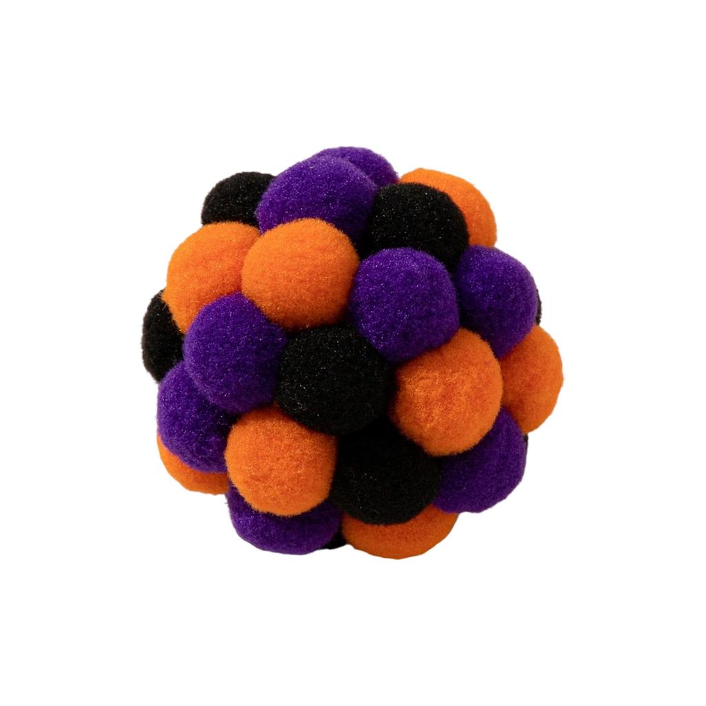 5cm In Diameter Colorful Furry  Teaser Ball,  Handmade Interactive Ball, Pet Toy For Boredom Relief