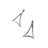 Exaggerated Triangle Arrow Earrings Women's Punk Simple Design Vintage Minimalist Personalized Everyday Ear Jewelry