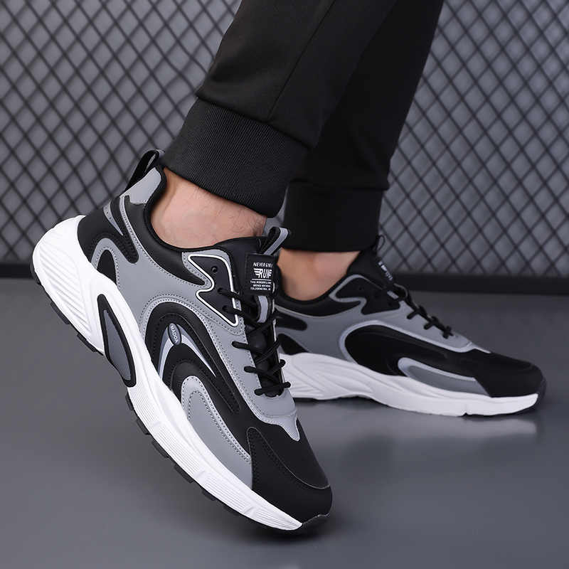 Fashion Autumn Thick Sole Vulcanization Woven Gym Shoes Man Chinese Sneakers Sport New Season Clearance Special Offers Play