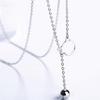 S925 Sterling Silver Necklace Cat Bell Korean Style Simple All-Match Clavicle Chain