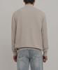 GOLDPERCENT Viscose Soft Cozy Mock Turtleneck Basic Knit (Oatmeal, Men)