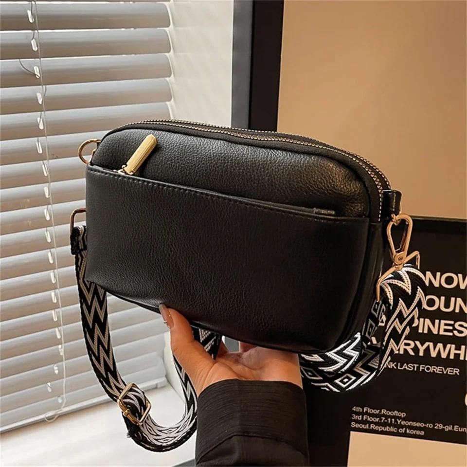 Geantă mică pătrată nouă, cu un singur umăr, pentru femei, tip crossbody, pentru comerț exterior transfrontalier, Lingi PU, geantă messenger mică versatilă