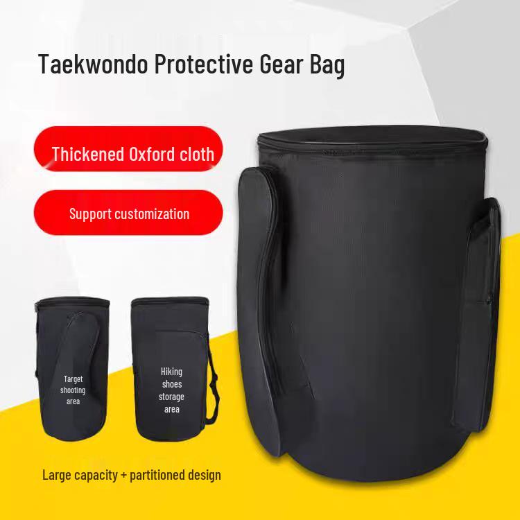White Taekwondo & Boxing Gear Backpack - Large Capacity Waterproof Oxford Cloth