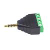 3.5mm Stereo Male/Female To Screw Terminal Stereo Port Plug Connector 3.5mm Male/Female 4 Pin Terminal Block for Phone
