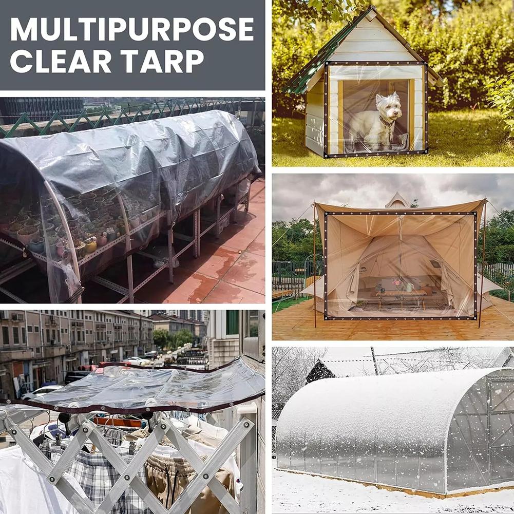 Reinforced Edge Tarpaulin Cover Protection Outdoor Protection Heavy-Duty Tarp Easy Installation Rustproof Eyelets Versatile Use