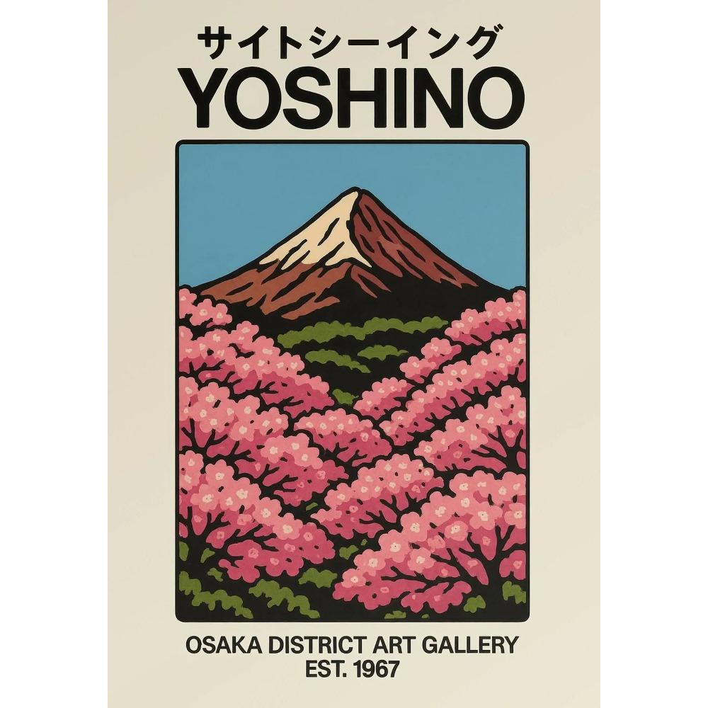 Blossom Japanese Exhibition Posters Bonsai Mount Fuji Temple Prints Japan Travel Canvas Painting Wall Pictures Home Room Decor