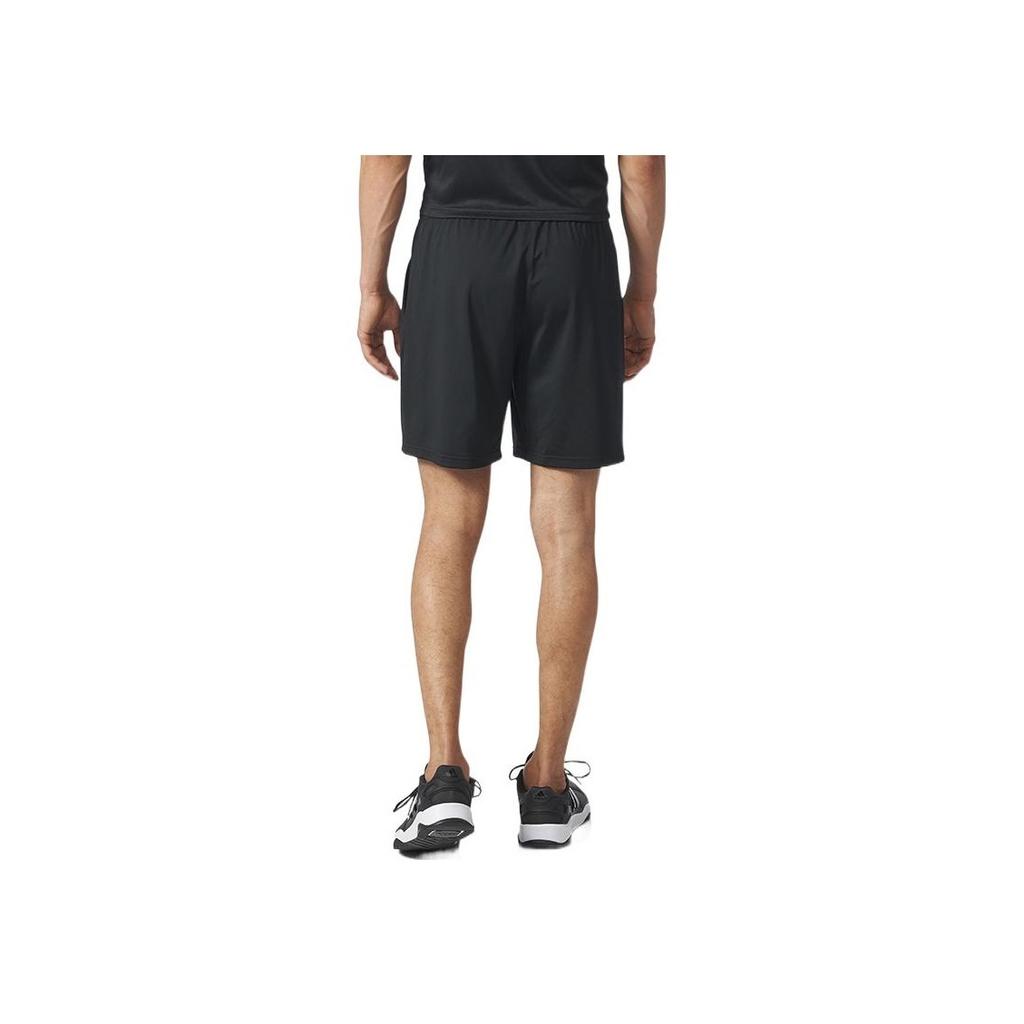 Adidas Solid Color Elastic Waist Casual Shorts Men Bottoms Black BR2565