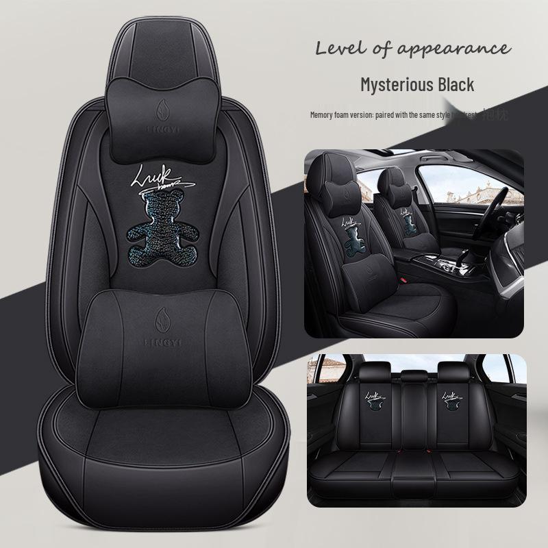 Cartoon Car Seat Covers for Beijing Hyundai Tucson, ix25, ix35, Sonata, and Sonata Eight - Tech Cloth Cushions