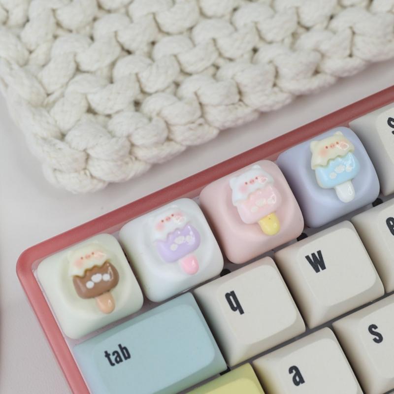Customizable Piggy Theme Resin Keycaps Mechanical Keyboard Keycap Featuring Ergonomic And Slip Proof