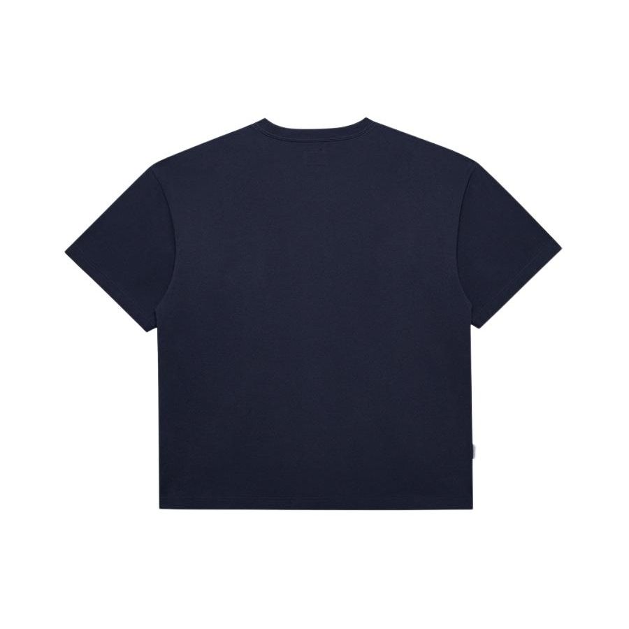 New Era SS24 Skateboard Series Loose Letter Print Crew Neck Short Sleeve T-Shirt Unisex Tops Navy-Blue 14187445