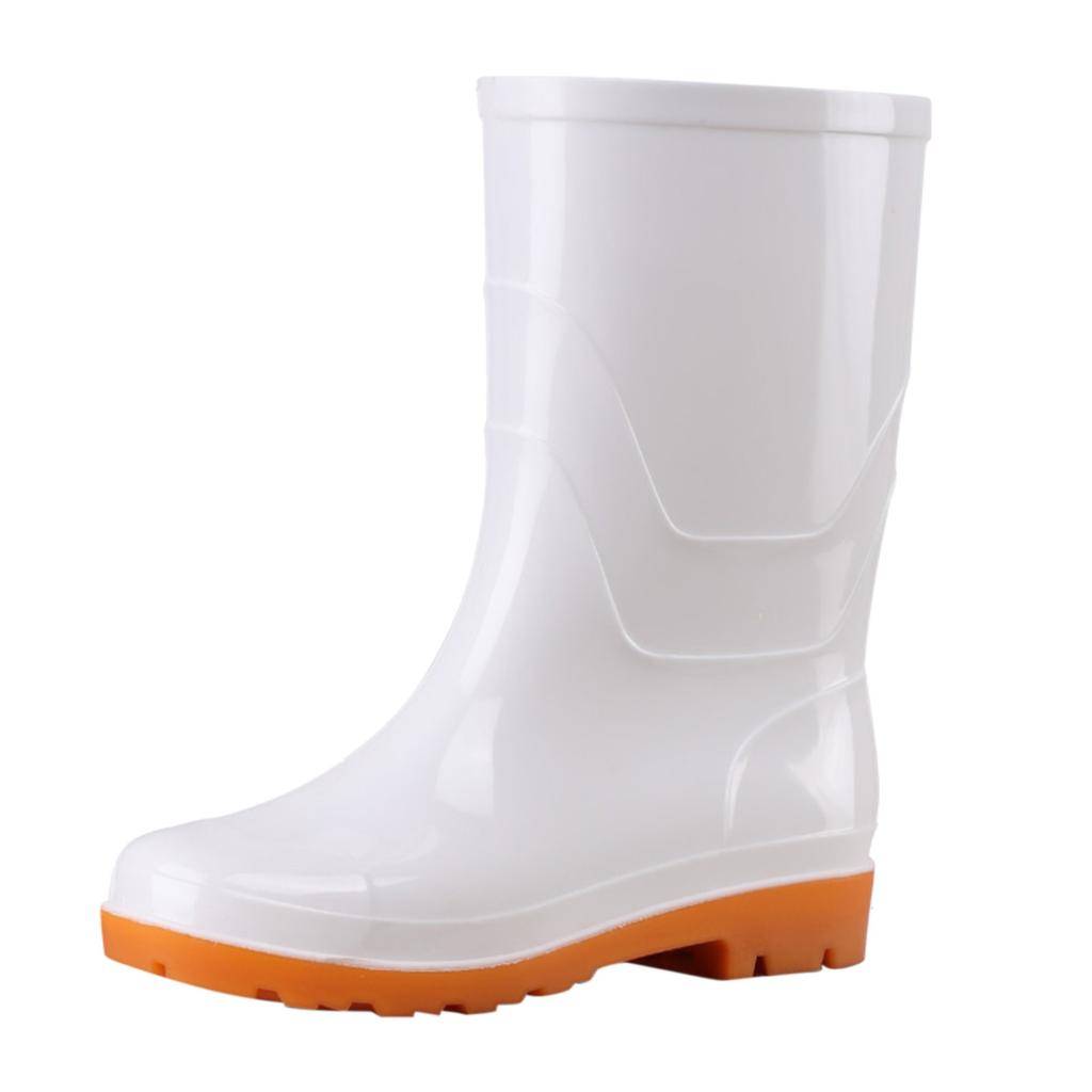 Low High Tube Black Women Men Rain Boots Male Waterproof Fishing Boots Couple Non-Slip Water Shoe Outdoor Garden Work Rain Boot