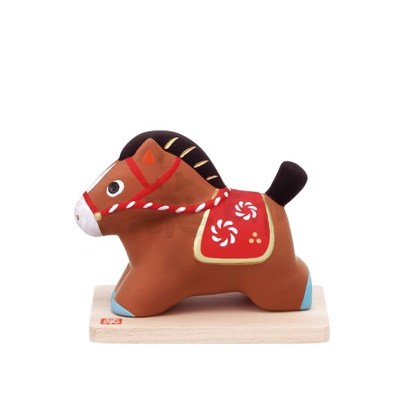 Yakushigama Nishikisai Good Luck Horse (Shunpu) [87] 2026 Reiwa 8 Zodiac Horse New Year Ornament Auspicious Charm