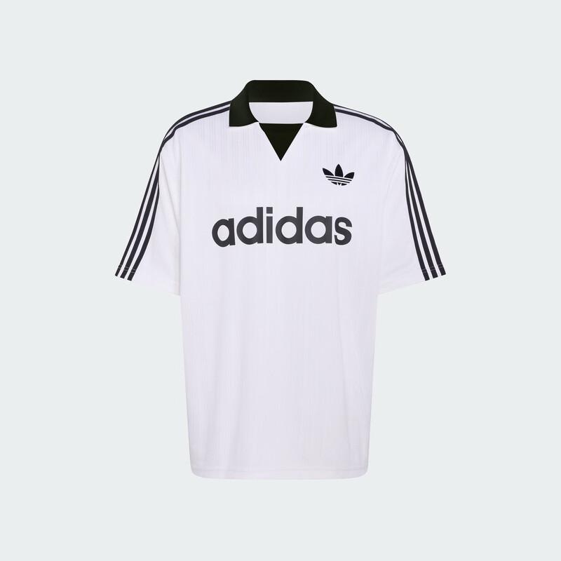 adidas Men's Three-Stripes Jersey Style Short Sleeve T-Shirt