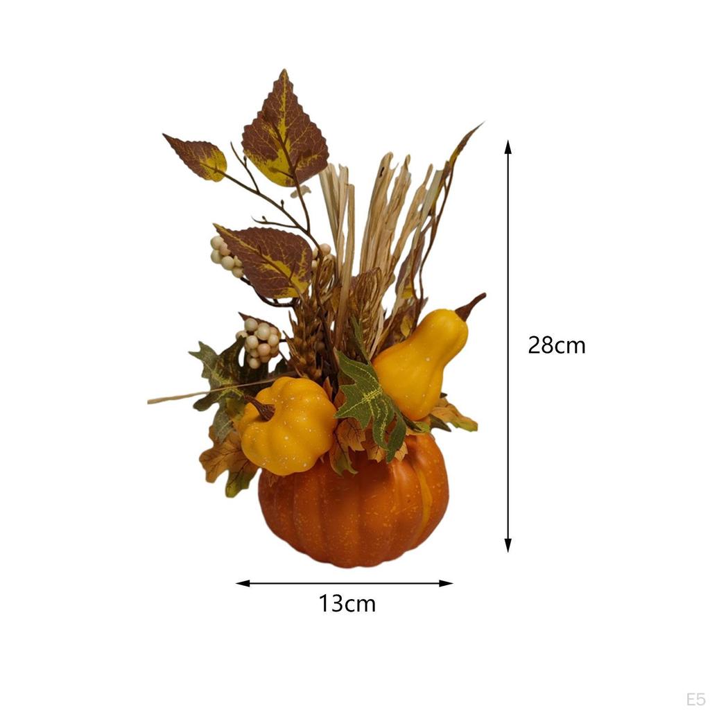Kunstig Halloween Gresskar Dekor Blomst Høst Høst Blomster