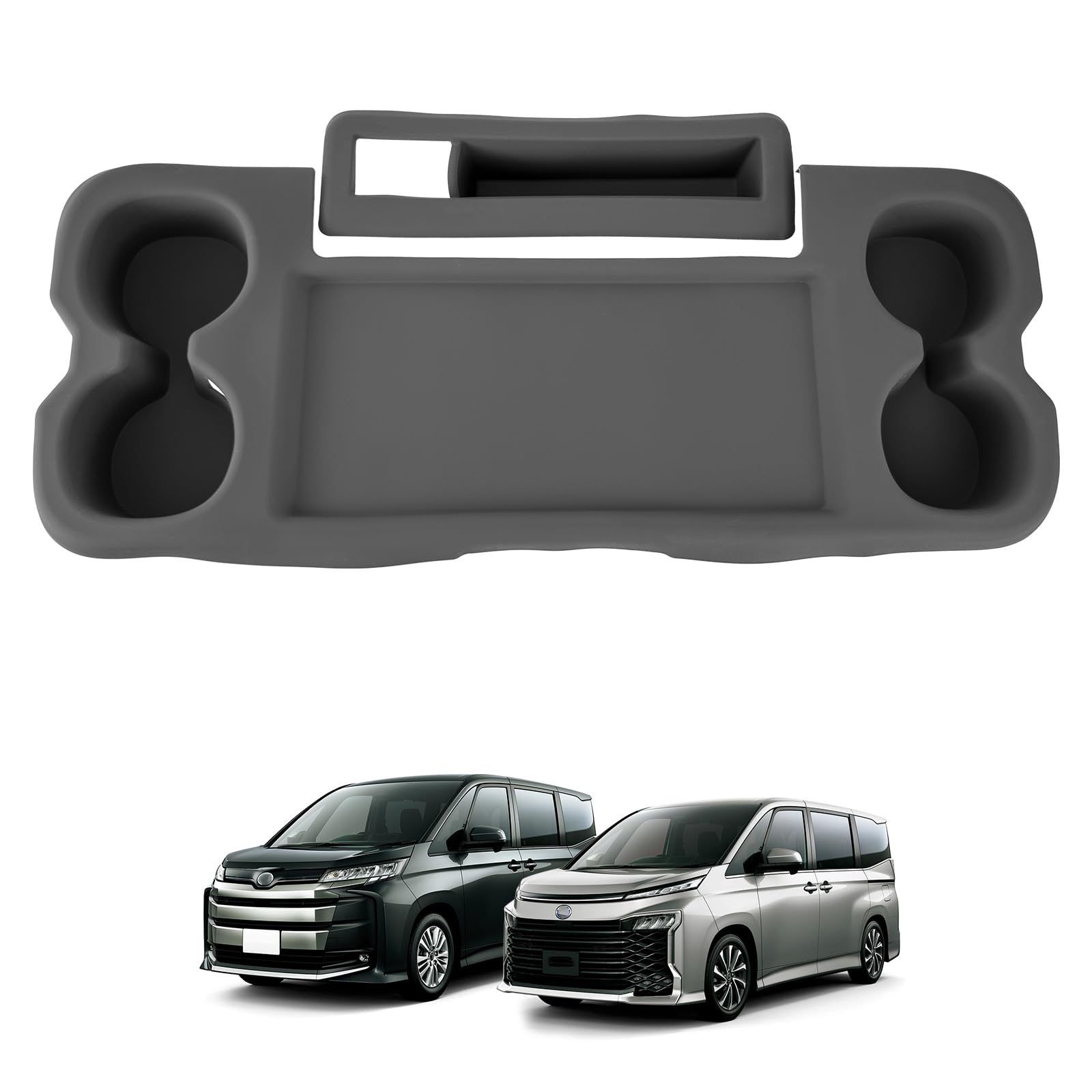 

TELLIKA Rubber Table Mat with Drink Holder Cover for New Large Foldable Side Table Panel Rear Center Table Cup Holder and Dustproof Second-Row