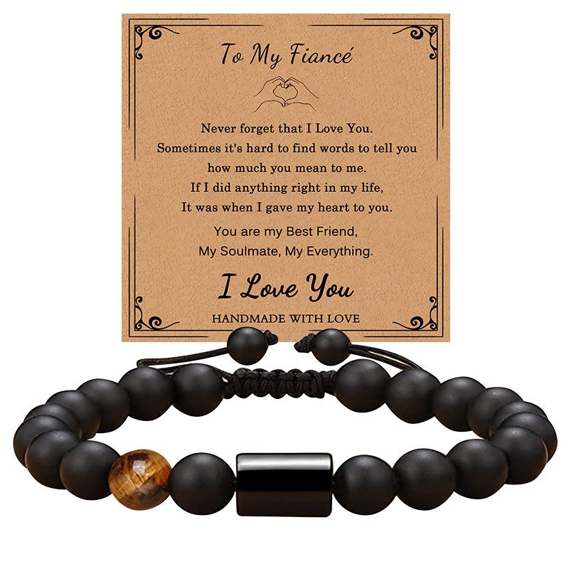 

JYL TS Bracelet 3-Piece Set Elastic Versatile Boosts Charm & Luck To My Fiancé роман серебряный