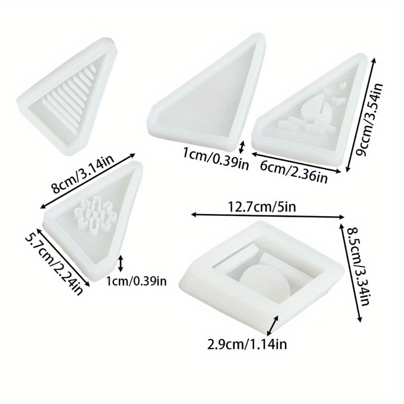 

5pcs sailboat candle holder silicone mold, suitable for pottery | Resin process | Plaster craft