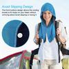 3 In 1 Cool Hoodie Towel Anti-UV Sweat Absorbent Quick Drying Cold Feeling Cooling Fitness Soft Towel for Sports Cycling Fishing