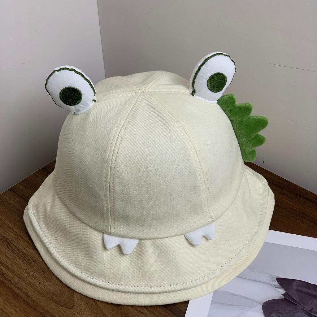 Cute and funny fisherman hat children cartoon three-dimensional big eyes dome basin hat men sweet and cute sunshade sunscreen hat