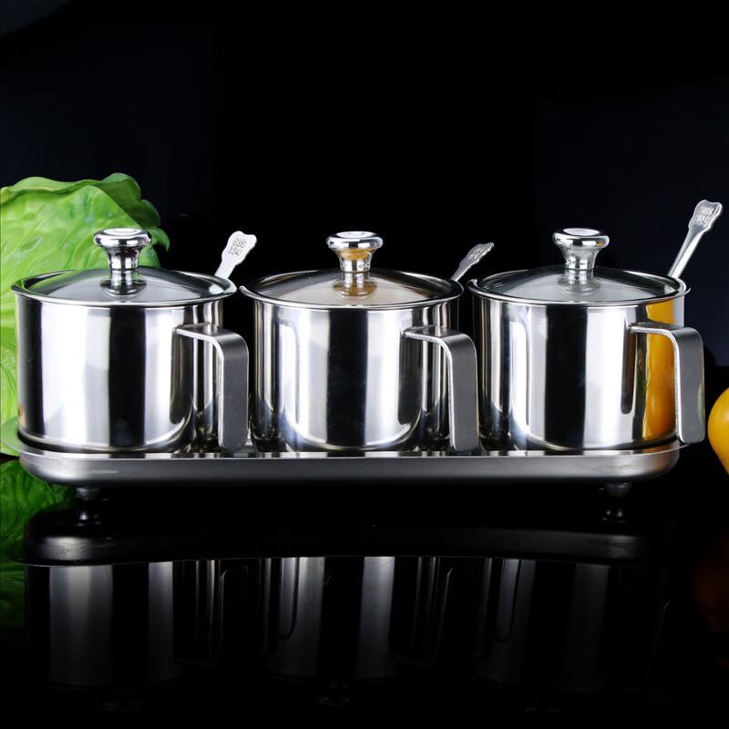 LISM Four-Compartment Seasoning Jar Set