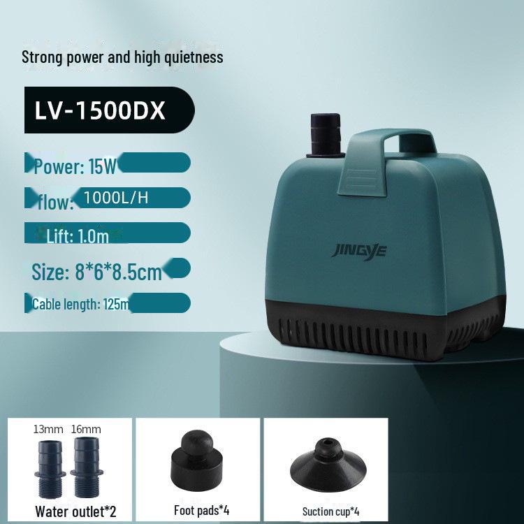 Jingye Silent Submersible Pump: Multi-Function Aquarium Rockery Water Filter Pump