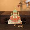 Harbin Attractions Metal Bookmark: Ice & Snow World, Central Street - Classical Chinese Style Souvenir Gift