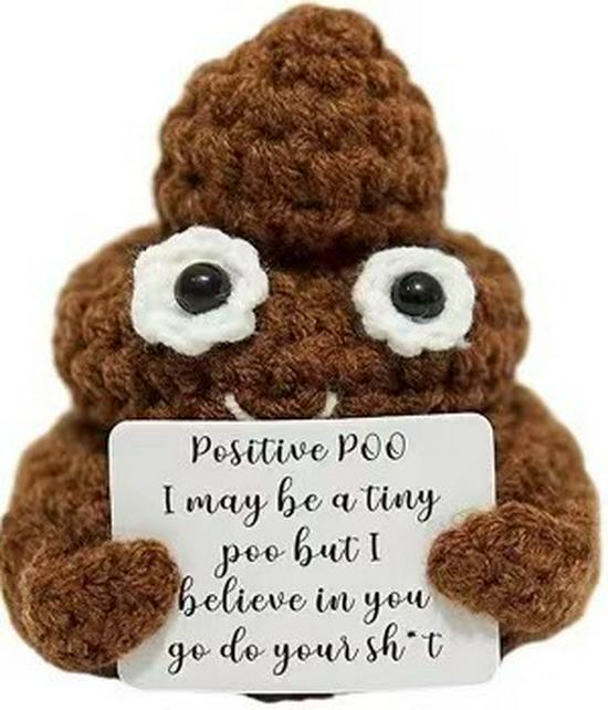 Handcrafted Wool Penguin Emoji Crochet Toy