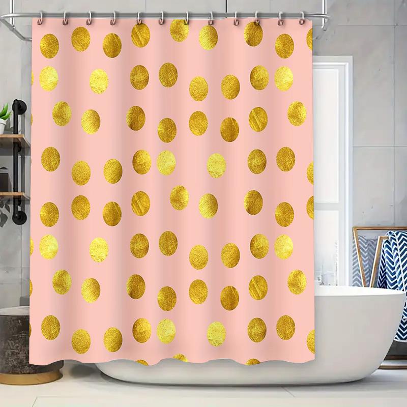 

Shower Curtain Vintage Floral Pink Roses Pattern Waterproof Fabric Bath Decor Farmhouse Style Modern Bathroom Accessories Home T 90x180cm