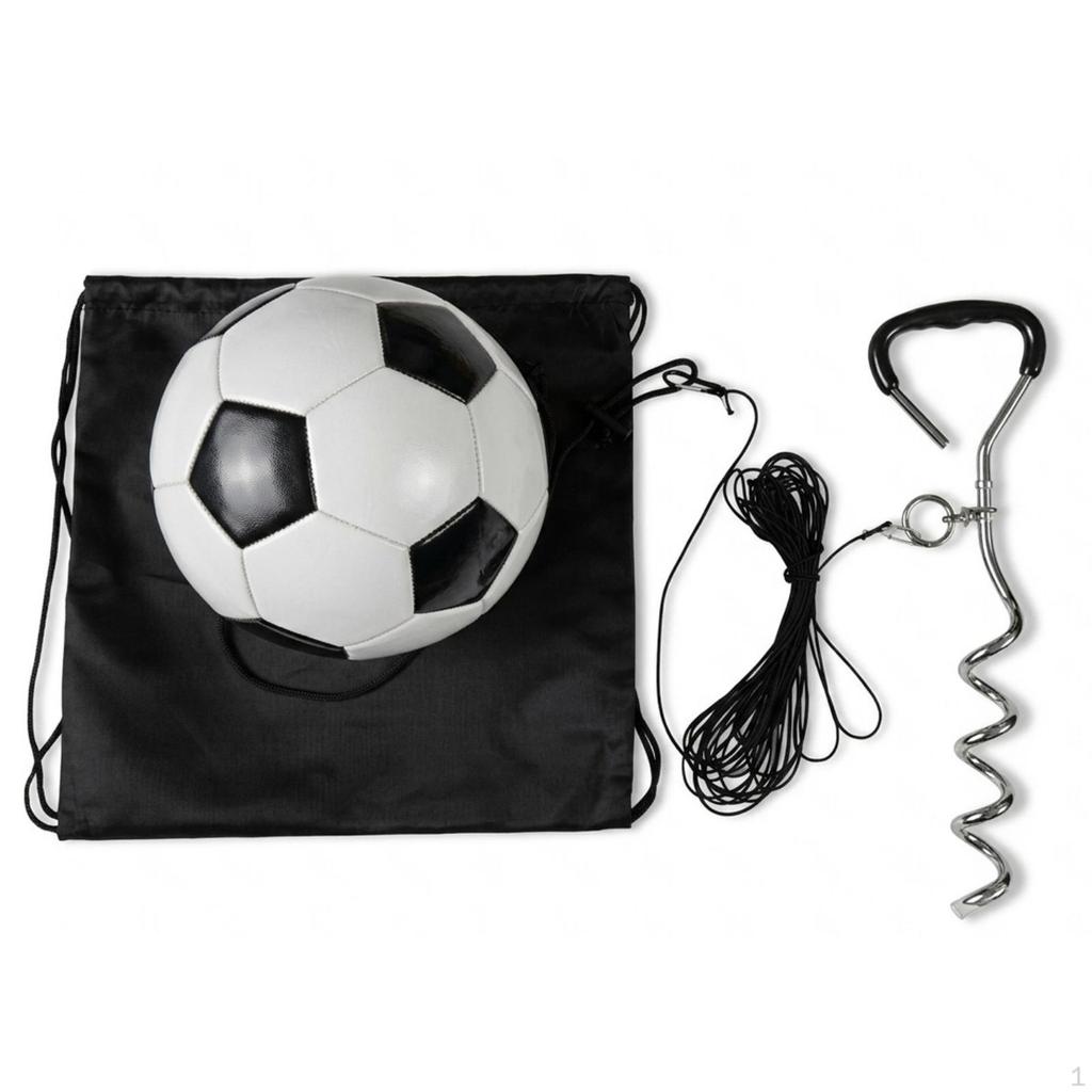 Ground Stake Ball 10 M Rope Return Soccer Set Materials Kick for Outdoor
