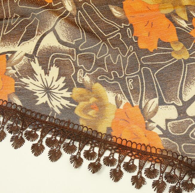 Damenmode Dreieckstuch Damen Schal Bunt Spitze Schal Weiblich Quaste Schals Schals Frühling Sommer Foto Requisiten Accessoires