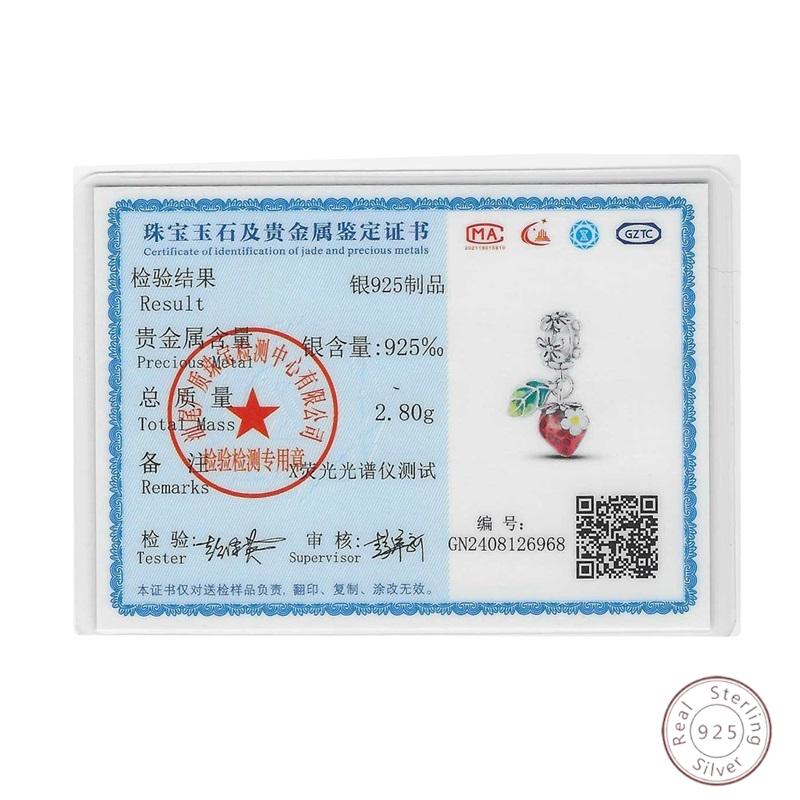 100% Copper Strawberry Sweet Sparkling Zirconia Charm Beads 3Mm Diy Holiday Exquisite Jewelry Gift Making