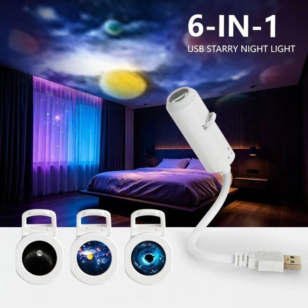 High-definition Galaxy Projector USB Powered Starry Sky Lamp Clear Image Star Projector Car Decor
