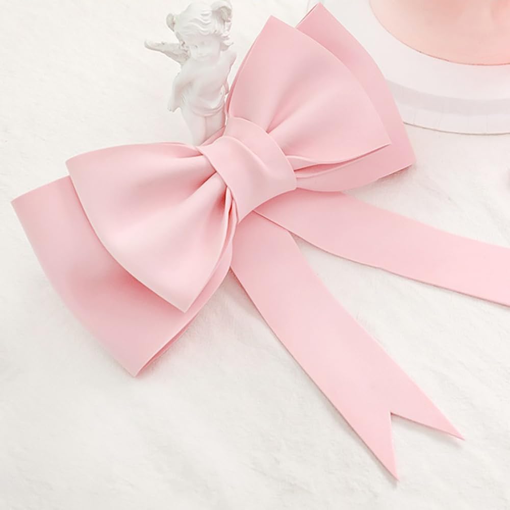 Oversized Pink Bow Cake Toppers for Girls EVA Foam Bowknot Princess Cake Decorations Wedding Cake Topper for Baby Shower