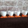 1/2/4Pcs Cute Creative Egg Cup Holder Plastic Eggs Holder with Feet Eggs Separator Boiled Eggs Container Kitchen Accessories