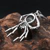 New Gothic 316L Stainless Steel Spider Pendant Necklace For Men Fashion Unique Punk Animal Necklaces Biker Jewelry