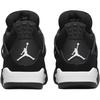 Air Jordan 4 Retro GS White Thunder Kinder-Sneaker Schwarz FQ8213-001