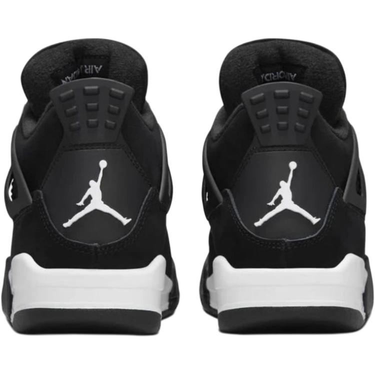 Air Jordan 4 Retro GS White Thunder Kinder-Sneaker Schwarz FQ8213-001