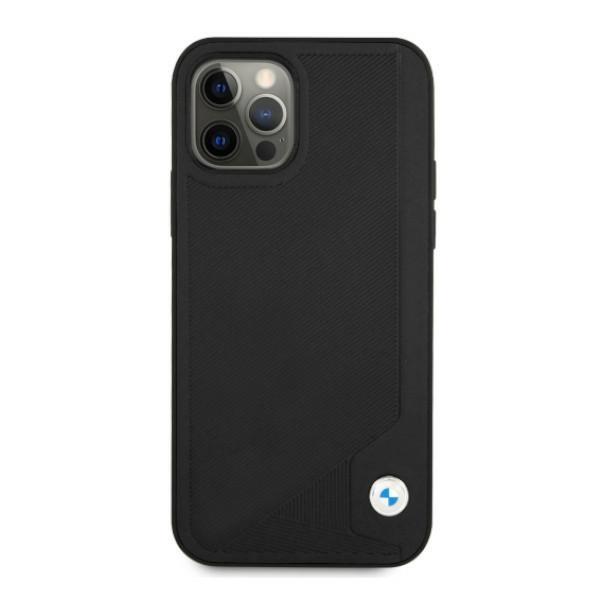 Etui Bmw Bmhcp12Lrcdpk Iphone 12 Pro Max6,7 Czarny/Black Hardcase Leather Deboss