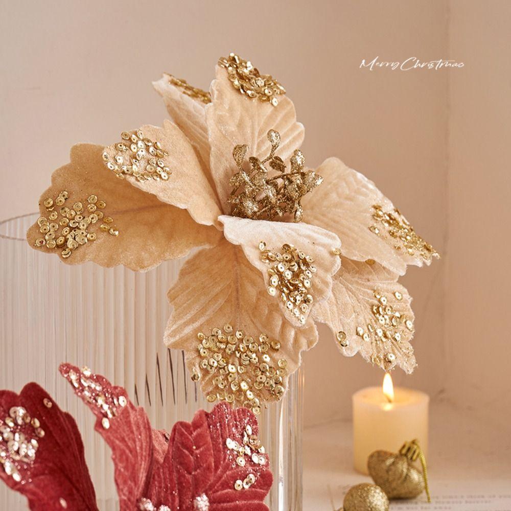Christmas Style Simulation Flowers 25cm Length Christmas Tree Decorations  Wedding Decorations